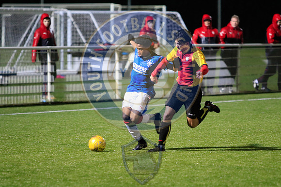 Rangers FC Vs Partick Thistle FC (U17s) Development Football