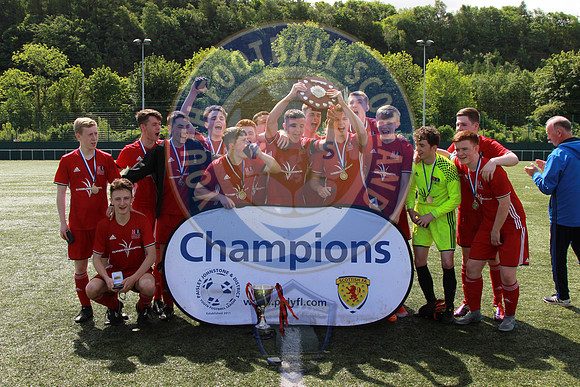 PJ&DYFL Div1 Winners, Parklea Port Glasgow, Sunday 28th May 2017