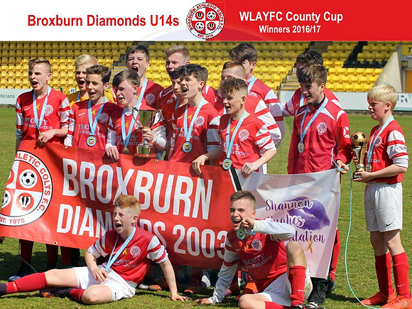 Broxburn Diamonds U14s- WLAYFC County Cup