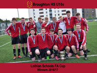 Broughton HS U16s - Lothian Schools FA Cup