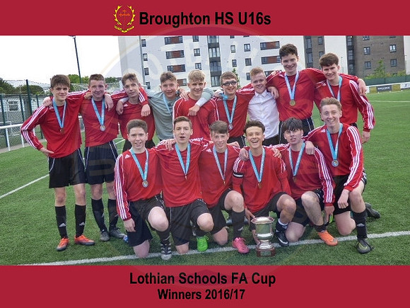 Broughton HS U16s - Lothian Schools FA Cup