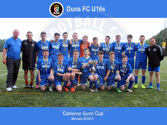 Duns FC U16s - Cameron Gunn Cup
