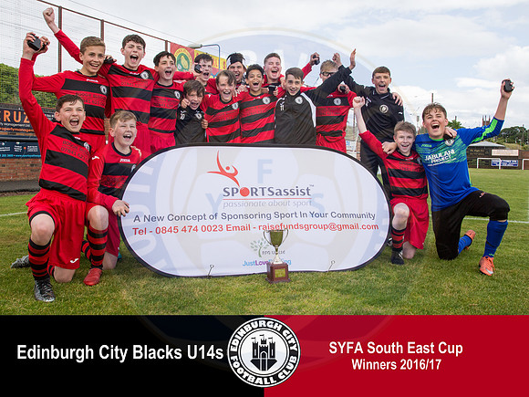 Edinburgh City Blacks U14s - SYFA South East Cup