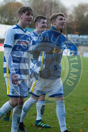 SFA Youth Cup, Round 4; Greenock Morton V St Mirren, Cappielow Park, Greenock