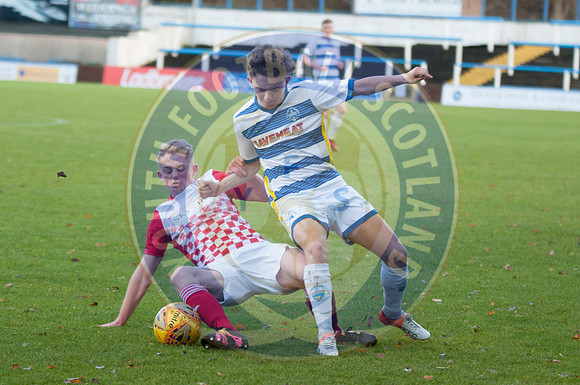 SFA Youth Cup, Round 4; Greenock Morton V St Mirren, Cappielow Park, Greenock