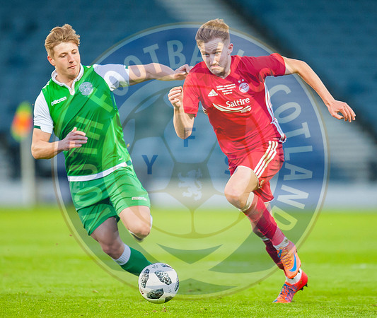 Scottish FA Youth Cup Final Aberdeen FC vs Hibernian Fc, Hampden