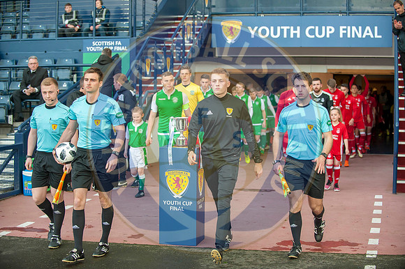 Scottish FA Youth Cup Final Aberdeen FC vs Hibernian Fc, Hampden