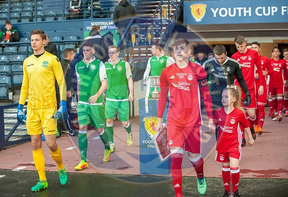 Scottish FA Youth Cup Final Aberdeen FC vs Hibernian Fc, Hampden