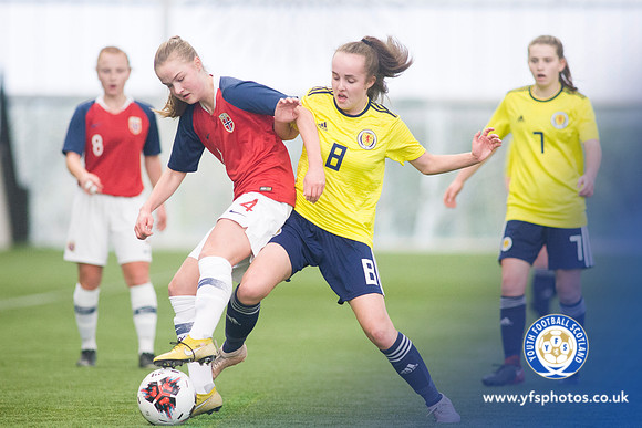 23/03/19 Scotland U17 Girl's v Norway U17 Girl's - UEFA Elite Round