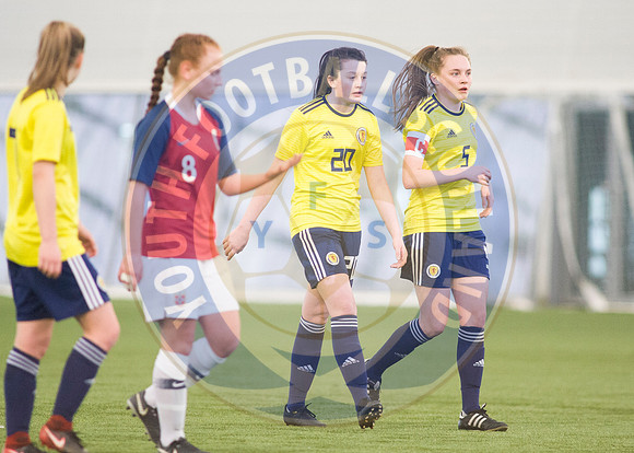 23/03/19 Scotland U17 Girl's v Norway U17 Girl's - UEFA Elite Round