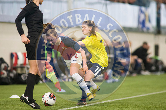 23/03/19 Scotland U17 Girl's v Norway U17 Girl's - UEFA Elite Round
