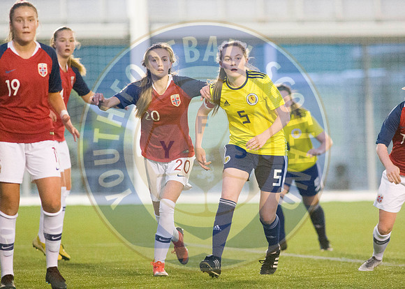 23/03/19 Scotland U17 Girl's v Norway U17 Girl's - UEFA Elite Round
